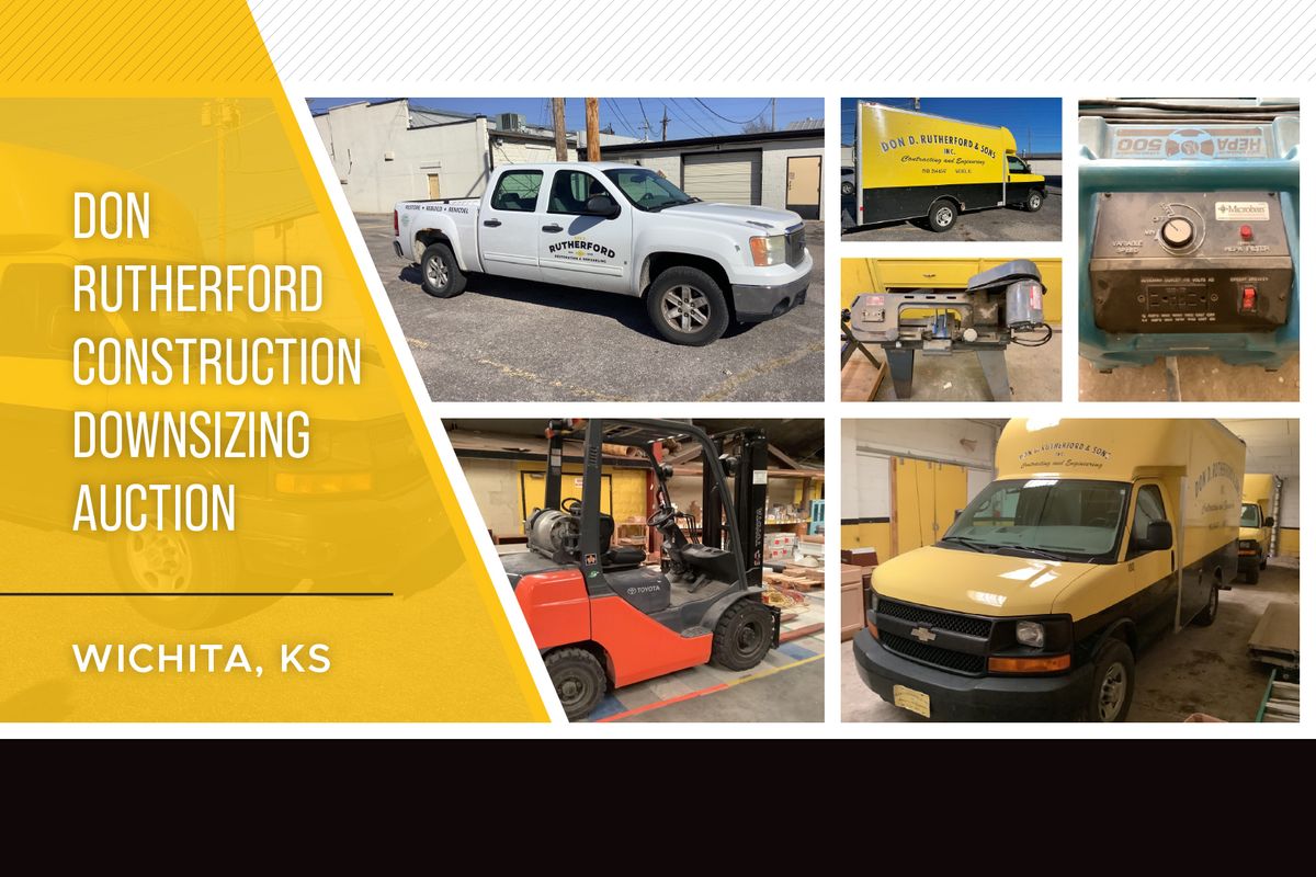 Don Rutherford Construction Downsizing Auction, 807 W. 2nd St. N ...