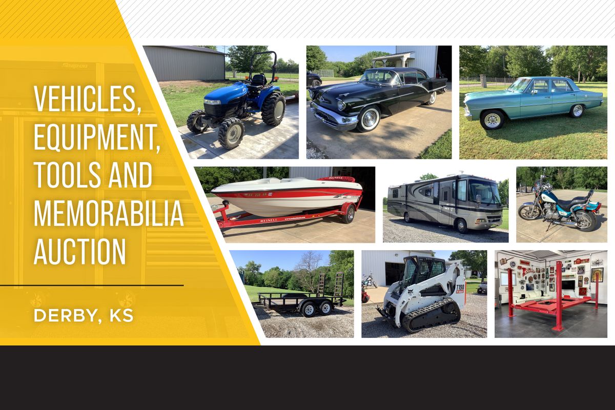 Vehicles, Equipment, Tools And Memorabilia Auction, 801 S. Buckner St. , Derby, KS 67037