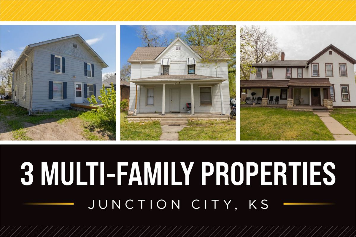 RARE OPPORTUNITY 3 MultiFamily Properties In Junction City, KS!, Multiple Properties