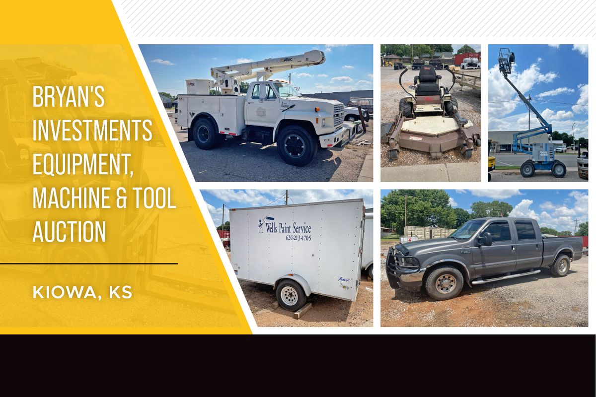 Bryan Investments Equipment, Machine & Tool Auction, 409 Main St